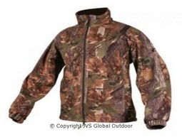 Camouflage fleece jas