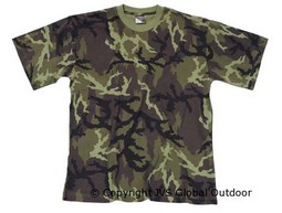 T-shirt Camouflage korte mouw
