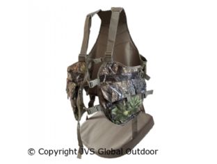 Camouflage Forest vest met zitkussen  HVT1