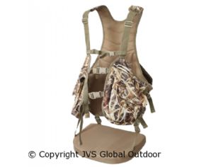 Camouflage Wetland vest met zitkussen  HVT3