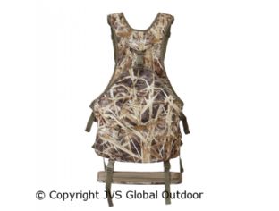 Camouflage Wetland vest met zitkussen  HVT3