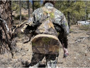 Camouflage Wetland vest met zitkussen  HVT3