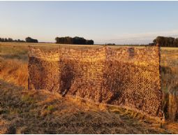 Camouflagescherm tarwe-riet zonder stokken 160W