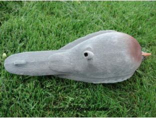 Duivenlokker 36cm vol bevlokt 5 stuks zonder pin