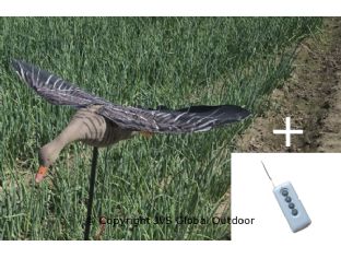 Elektrische vliegende lokgans met bewegende vleugels