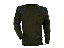 Embroidered roundneck hunting sweater