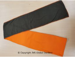 Fleece sjaal groen/orange