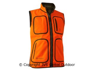 Gamekeeper Reversible Fleece Waistcoat Safety Orange 663