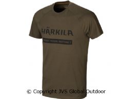 Härkila logo t-shirt 2-pack Willow green/Rustique clay