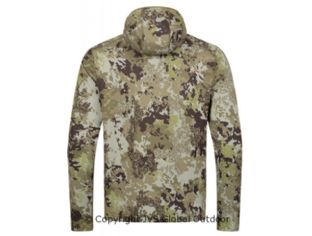  High-Quality Drain Full-Zip Midlayer Hoody HunTec Camouflage