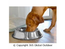 Hondenbak RVS antislip rond 11cm 0.23L