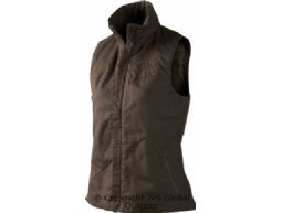 Jerva Lady waistcoat  Shadow brown
