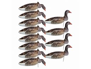 JVS Grauwe Gans 2D Windsock Lokkers - 12 stuks
