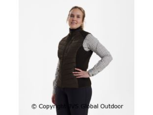 Lady Caroline Padded Waistcoat Brown Leaf 571
