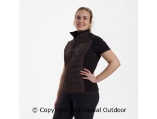Lady Caroline Padded Waistcoat Dark Prune 477