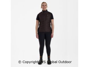 Lady Caroline Padded Waistcoat Dark Prune 477