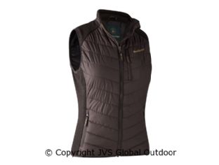 Lady Caroline Padded Waistcoat Dark Prune 477