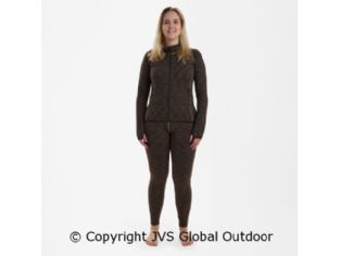 Lady Insulated Fleece Brown Melange 55479