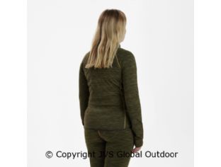 Lady Insulated Fleece Green Melange 35479