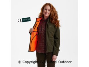 Lady Pam Bonded Fleece Jacket - reversible Orange 669