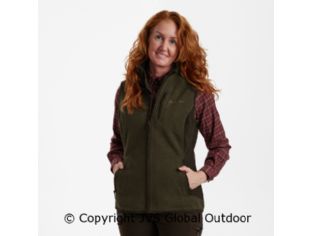 Lady Pam Bonded Fleece Waistcoat Graphite Green 371