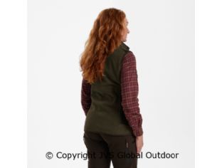 Lady Pam Bonded Fleece Waistcoat Graphite Green 371