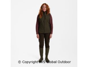 Lady Pam Bonded Fleece Waistcoat Graphite Green 371