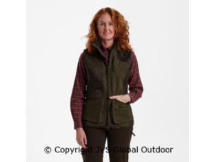 Lady Pam Shooting Waistcoat  Graphite Green 371