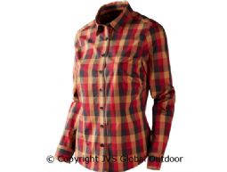 Lara Lady L/S shirt Red/Black check