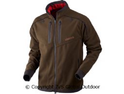 Lynx Reversible fleece jacket  Willow green/AXIS MSP® Red Blaze