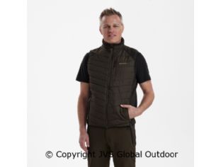 Moor Padded Waistcoat with knit Brown Leaf 571