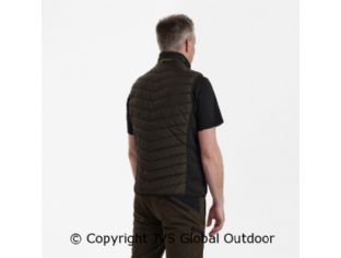 Moor Padded Waistcoat with knit Brown Leaf 571