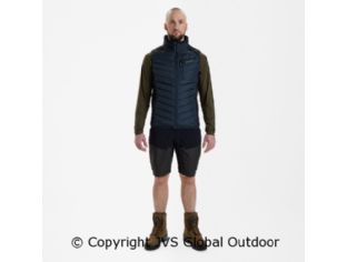 Moor Padded Waistcoat with knit Dark Blue 786