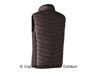 Moor Padded Waistcoat with knit Dark Prune 477