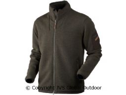 Norja HSP full zip cardigan Warm olive melange