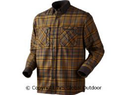 Pajala shirt Tobacco check