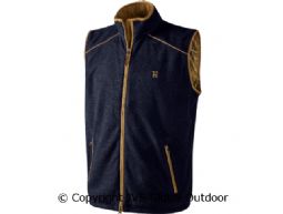Sandhem fleece waistcoat Dark navy melange