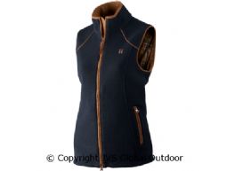 Sandhem lady fleece waistcoat Dark navy melange