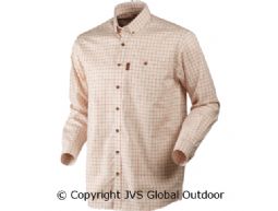 Stenstorp shirt Burnt orange check/ Button-under