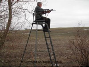 Vrijstaande aluminium hoogzit 360° draaibaar